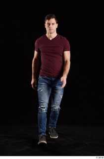 Tomas Salek 1 blue jeans dressed front view grey shoes…